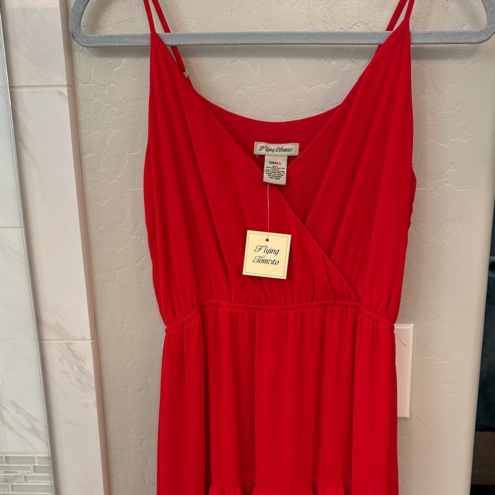 Flying Tomato Vibrant Red Dress NWT
